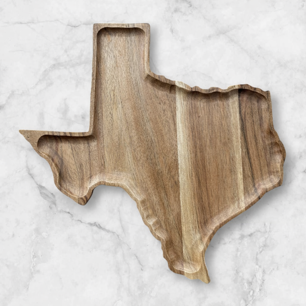Custom Texas Shaped Serving Tray