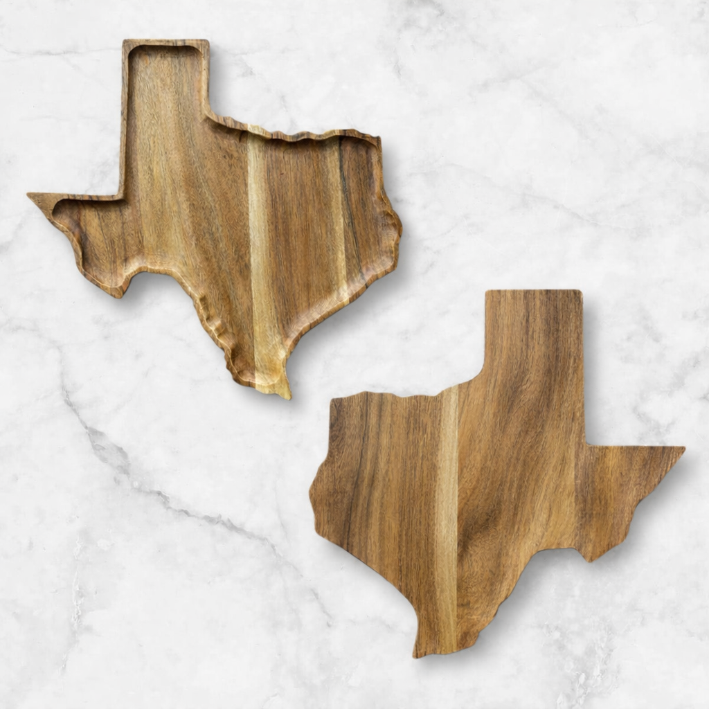 Custom Texas Shaped Serving Tray