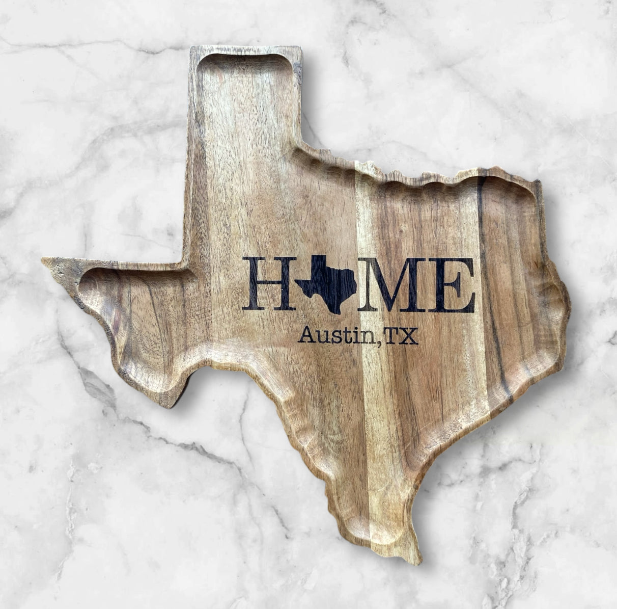 Custom Texas Shaped Serving Tray