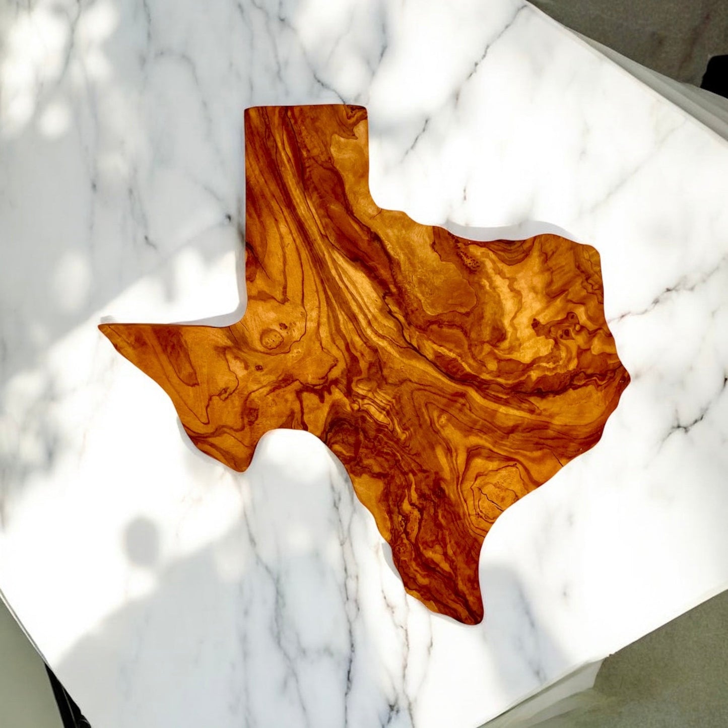 Texas Olive Wood Cutting Board