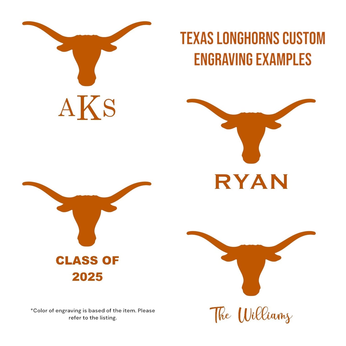 Texas Longhorns Texas Serving Tray