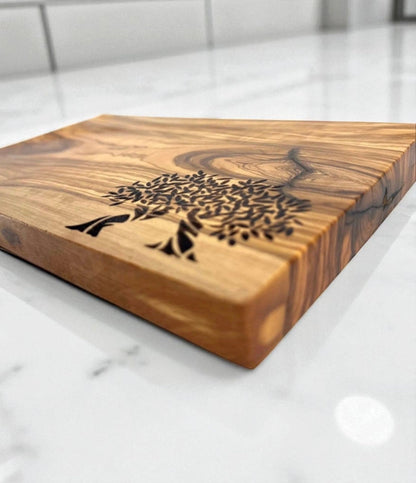 Custom Rectangle Olive Wood Cutting Boards