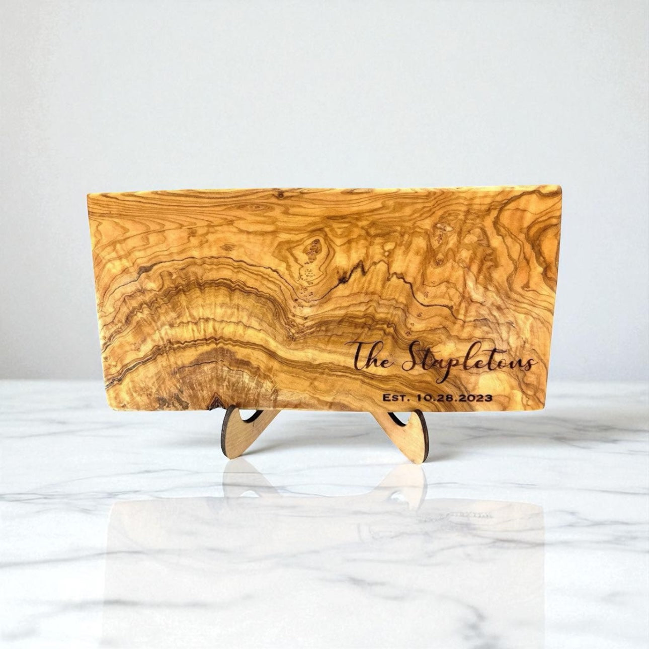 Custom Rectangle Olive Wood Cutting Boards