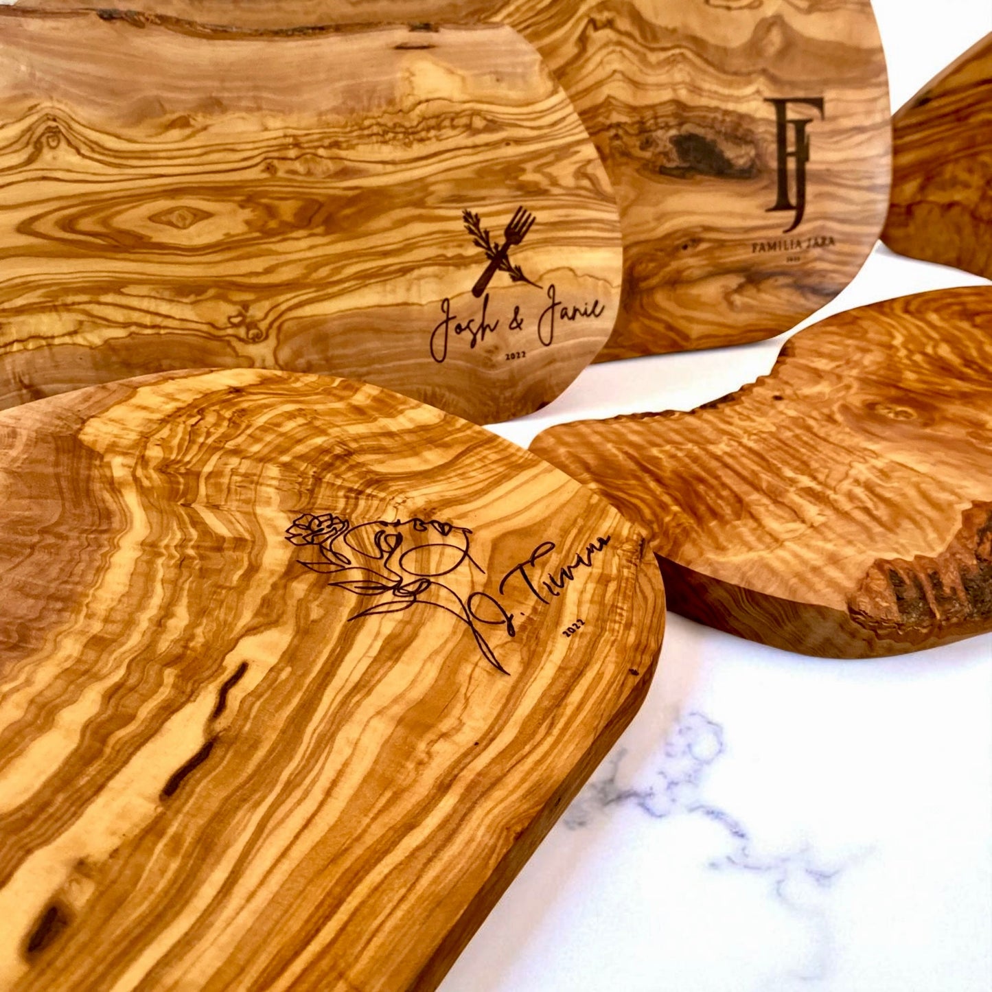 Custom Olive Wood Cutting Boards