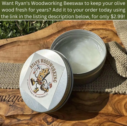 Live Edge Olive Wood Serving Tray- 16.5″ X 8.5″