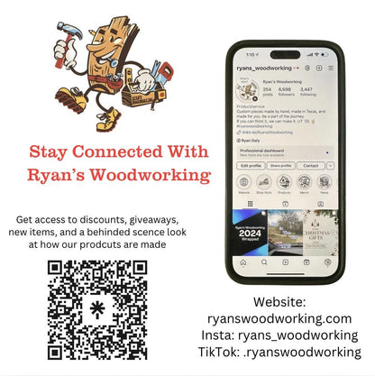 Custom Rustic Cutting Board With Handle